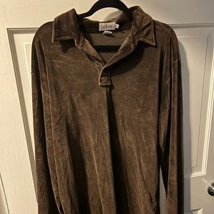 Amazing JCrew Men’s XL Velvet Long Sleeve Polo Shirt